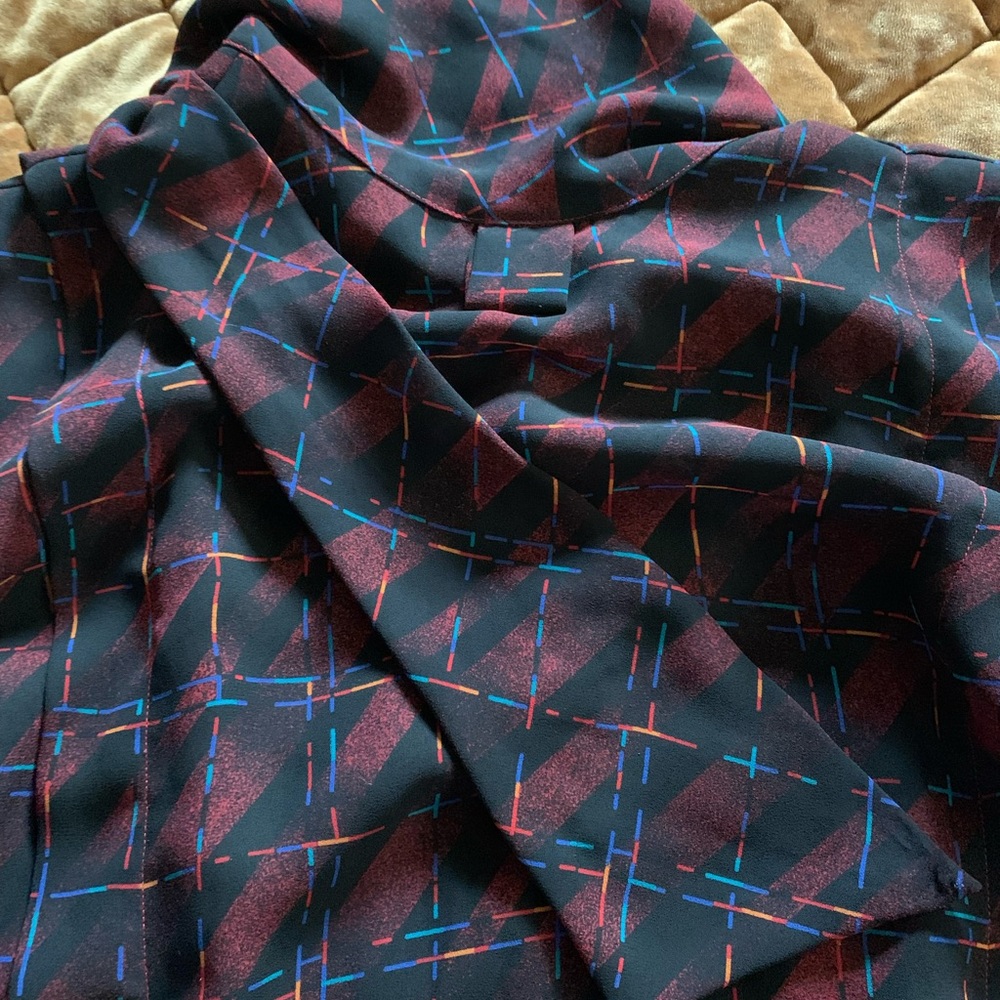 Vintage Polyester Patterned Top - image 3